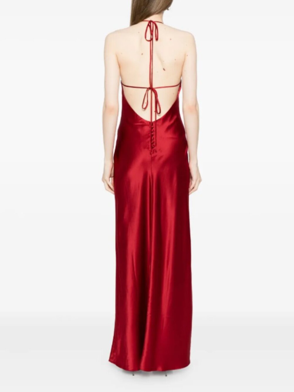 Reformation NWT Jeany Silk Dress Sangre XS MSRP $348 - Picture 4 of 10